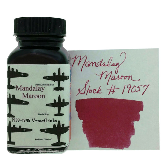 Noodler's 19057 Vmail Mandalay Maroon Ink Bottle, Red - 88ml