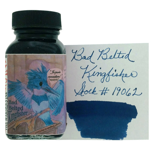 Noodler's 19062 Bad Belted Kingfisher Ink Bottle, Blue - 88ml