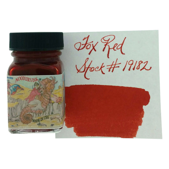 Noodler's 19182 Fox Red Ink Bottle, Red - 29ml