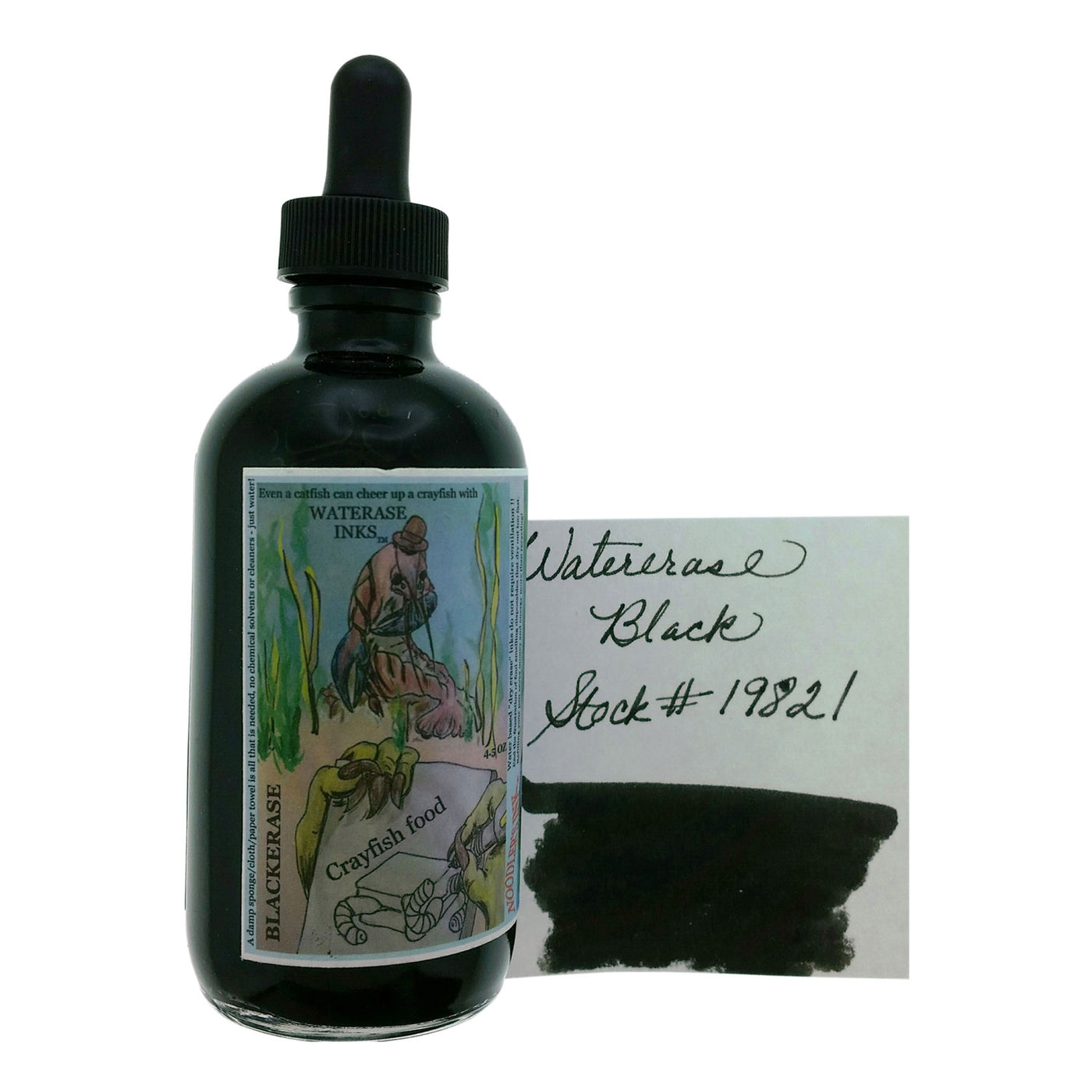 Noodler's 19821 Black Waterase Ink Bottle with Free Fountain Pen Black - 133ml