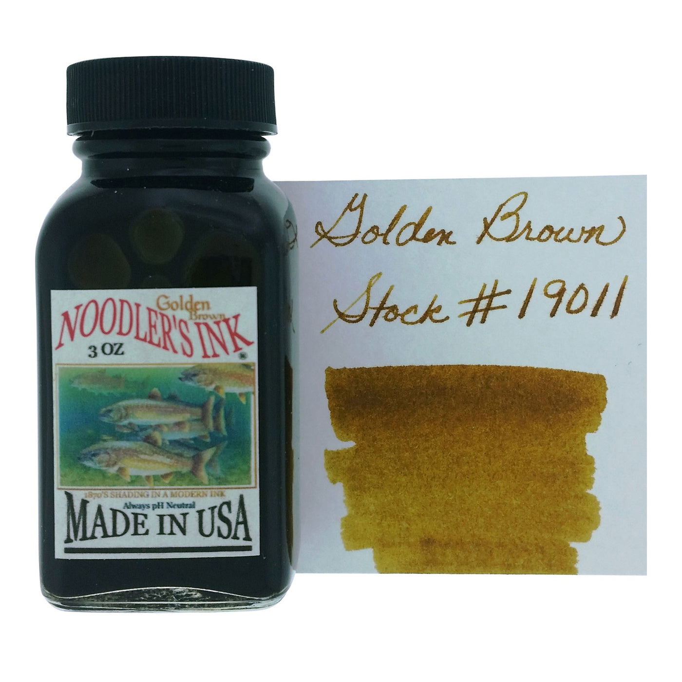 Noodler's 19011 Golden Brown Ink Bottle - 88ml