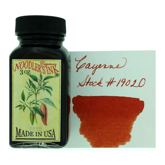 Noodler's 19020 Cayenne Ink Bottle, Red - 88ml