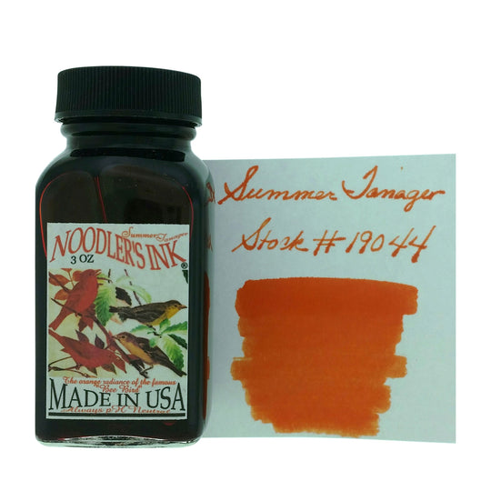 Noodler's 19044 Summer Tanager Ink Bottle, Orange - 88ml