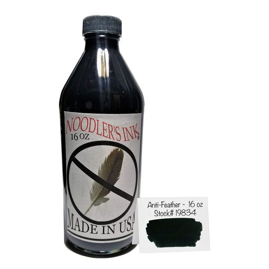 Noodler's 19834 X Feather Black Ink Bottle, Black - 475ml
