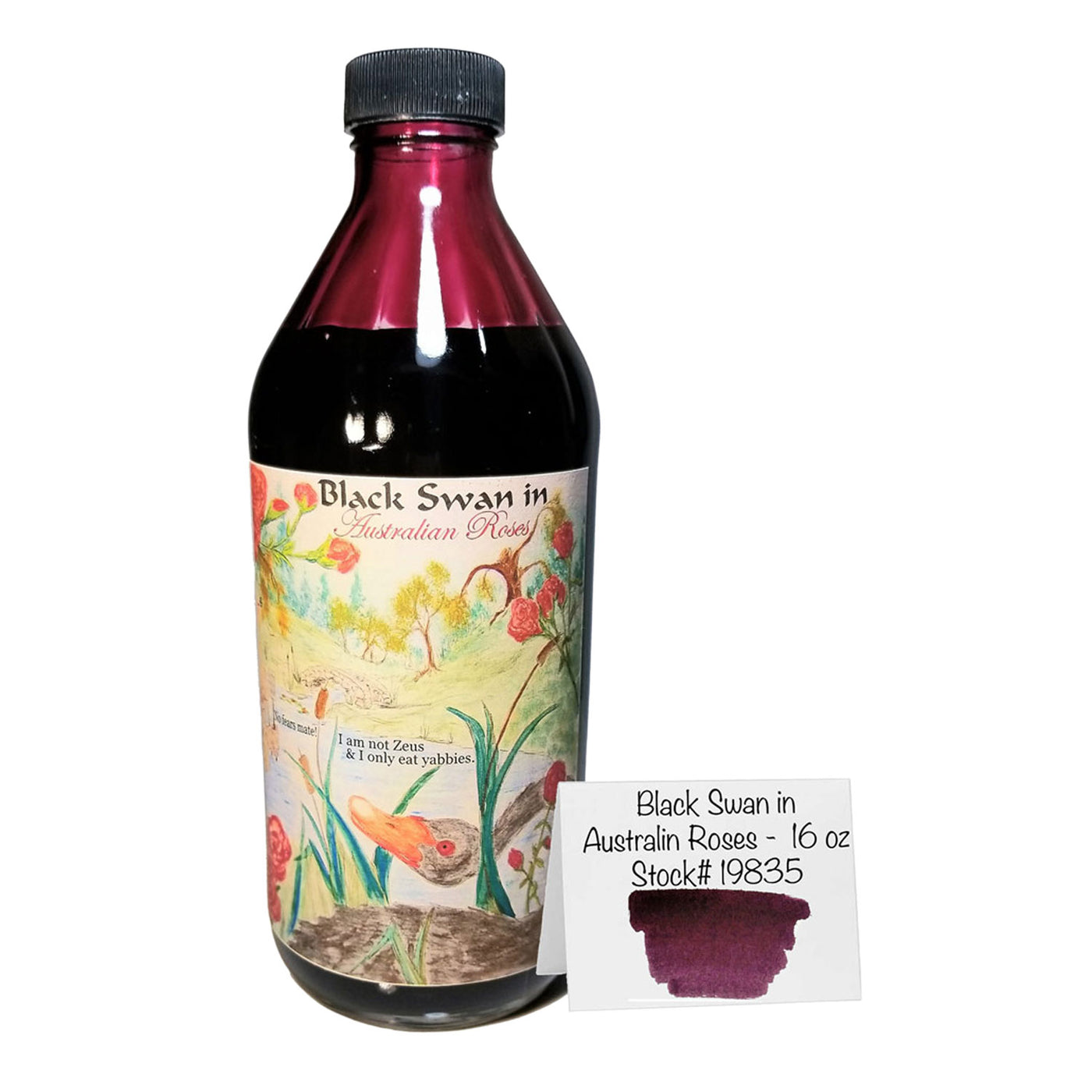 Noodler's 19835 Black Swan in Australian Roses Ink Bottle Purple - 475ml