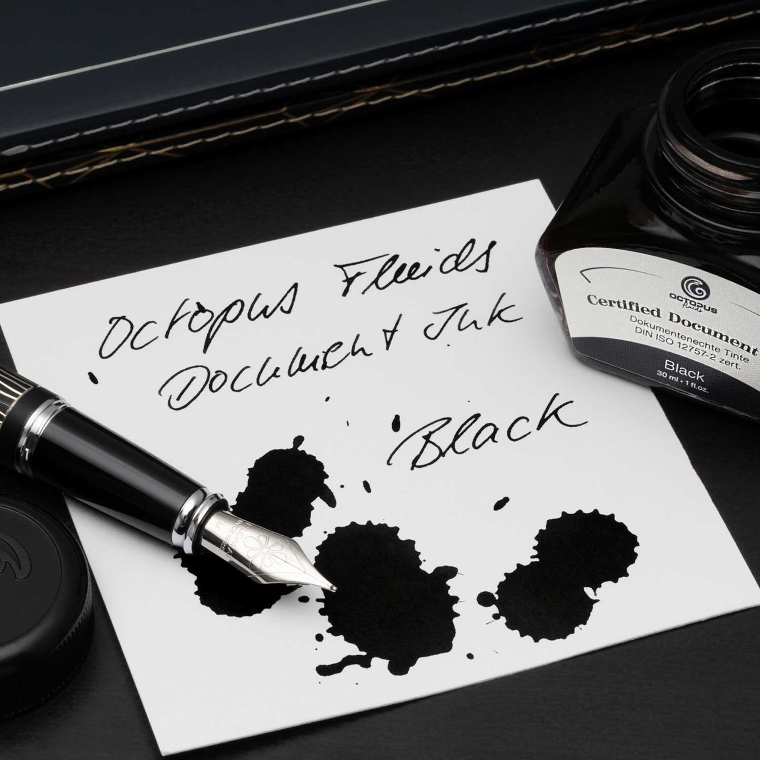 Octopus Certified Document Ink Bottle, Black - 30ml – Makoba