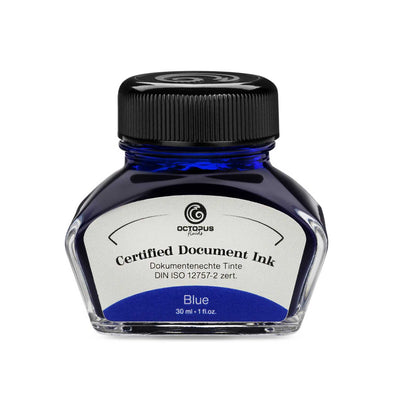 Octopus Certified Document Ink Bottle Blue - 30ml 1