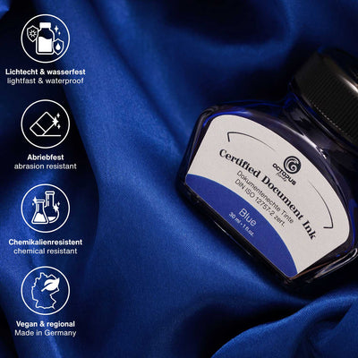 Octopus Certified Document Ink Bottle Blue - 30ml 2