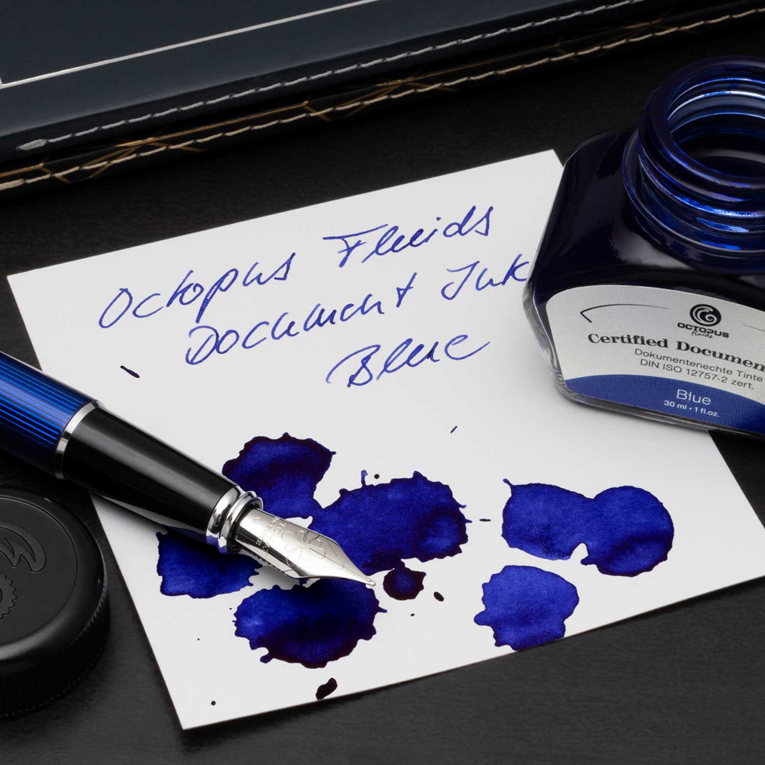 Octopus Ink Sample Octopus Certified Document Ink Bottle, Blue - 30ml – Makoba