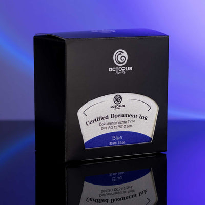 Octopus Certified Document Ink Bottle Blue - 30ml 5