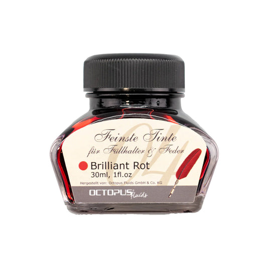 Octopus Classic Brilliant Rot Ink Bottle, Red - 30ml