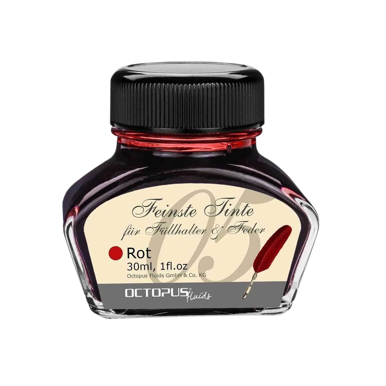 Rot Ink Drawing Octopus Classic Rot Ink, Red - 30ml – Makoba