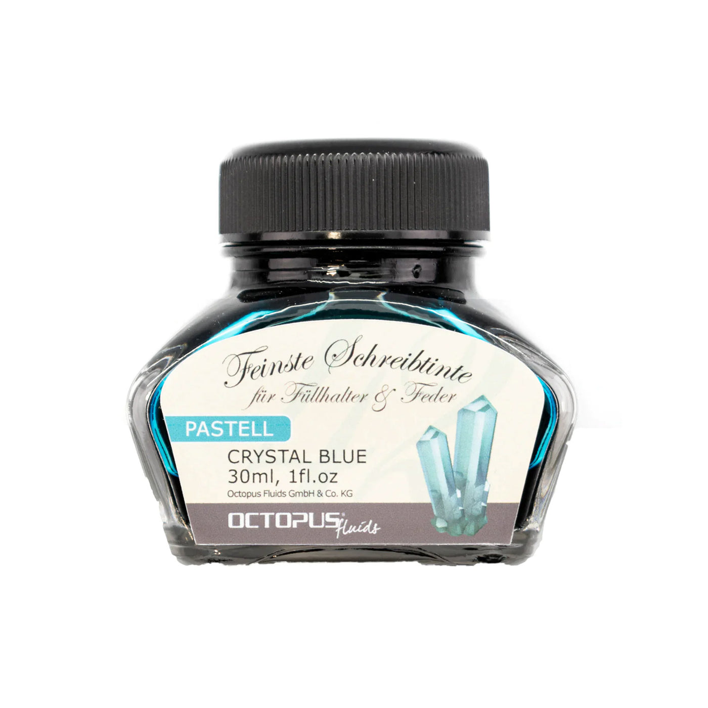 Octopus Pastel Crystal Blue Ink Bottle - 30ml 1