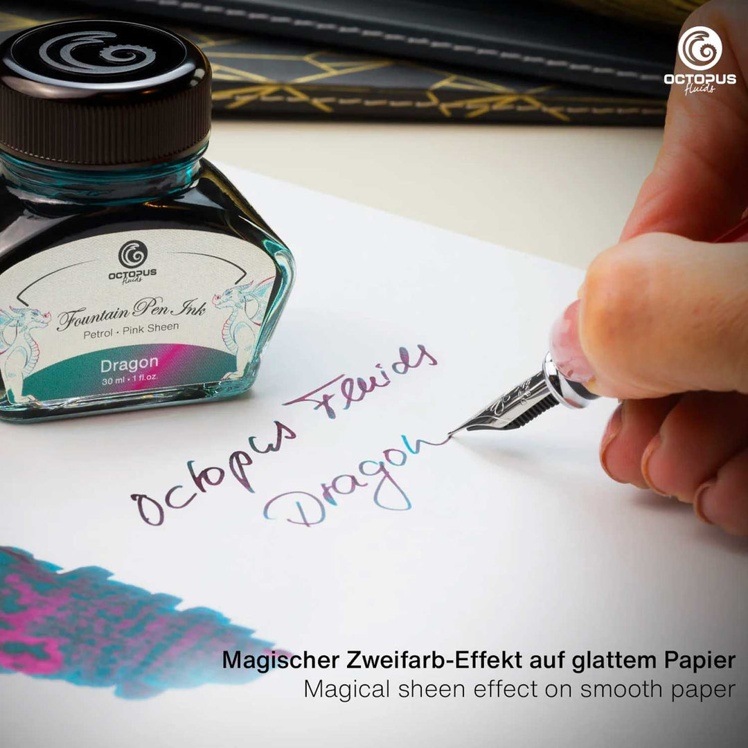 Octopus Sheen Ink Bottle Dragon, 30ml – Makoba