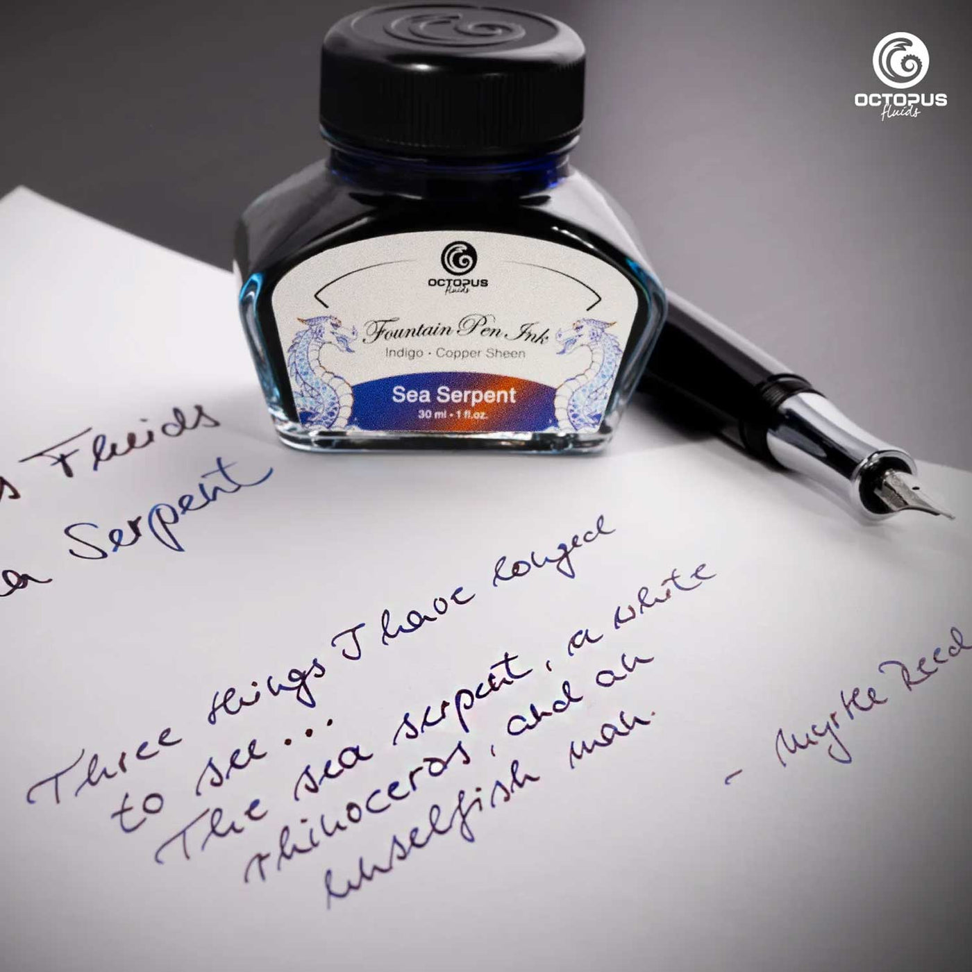 Octopus Sheen Ink Bottle - Sea Serpent, 30ml – Makoba