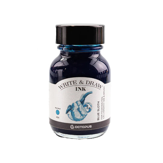 Octopus Write & Draw Ink Bottle, Blue Sloth - 50ml
