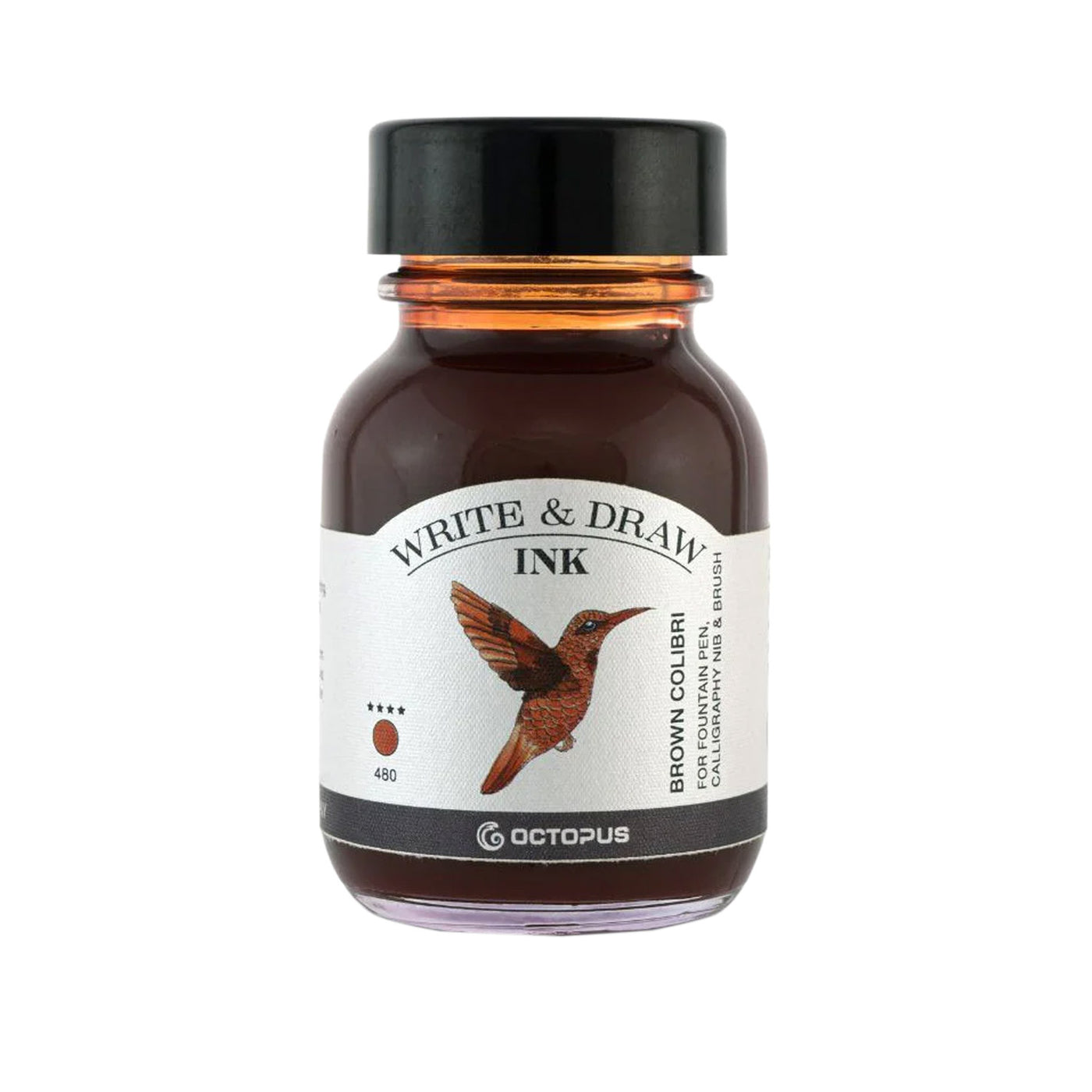 Octopus Write & Draw Ink Bottle Brown Colibri - 50ml 1