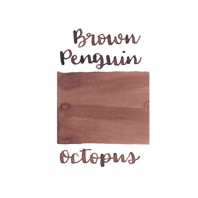 Octopus Write & Draw Ink Bottle Brown Penguin - 50ml 2