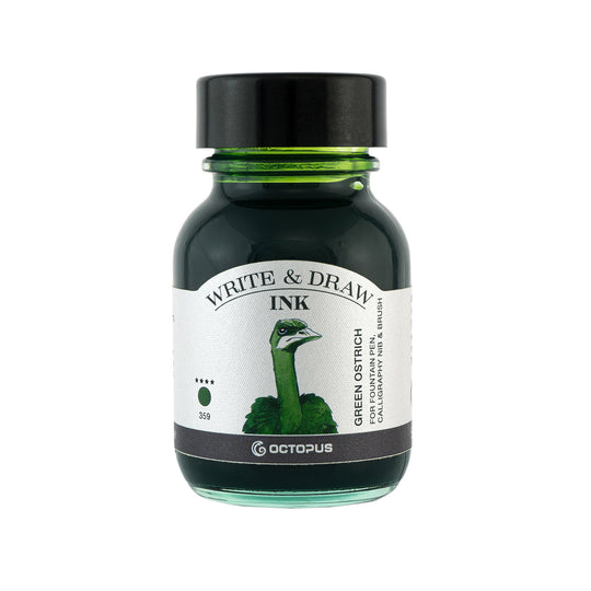 Octopus Write & Draw Ink Bottle, Green Ostrich - 50ml