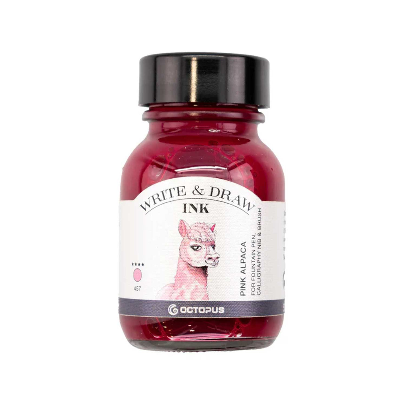 Octopus Write & Draw Ink Bottle Pink Alpaca - 50ml 1