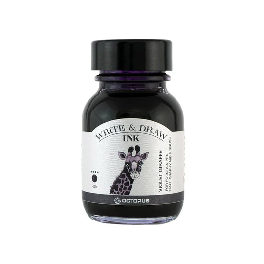 Octopus Write & Draw Ink Bottle, Violet Giraffe - 50ml
