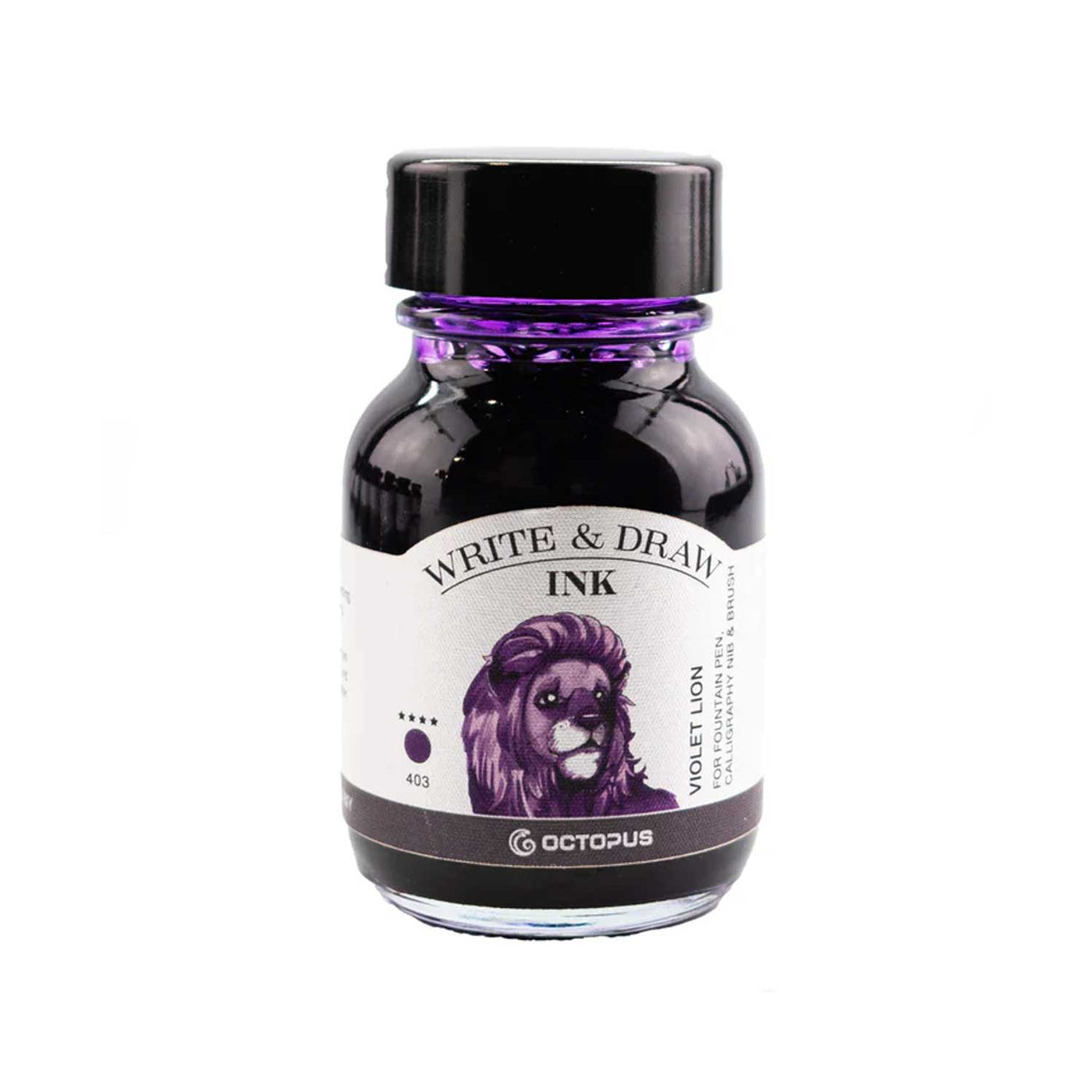 Octopus Write & Draw Ink Bottle Violet Lion - 50ml 1