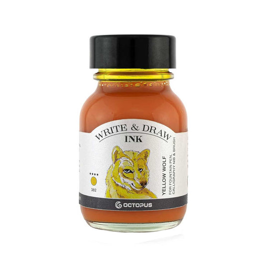 Octopus Write & Draw Ink Bottle, Yellow Wolf - 50ml
