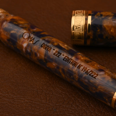 Omas Ogiva Exta Fountain Pen - Blue Saffron (Limited Edition) 8