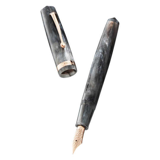 Omas Studio Fountain Pen - Grigio Luminoso RGT