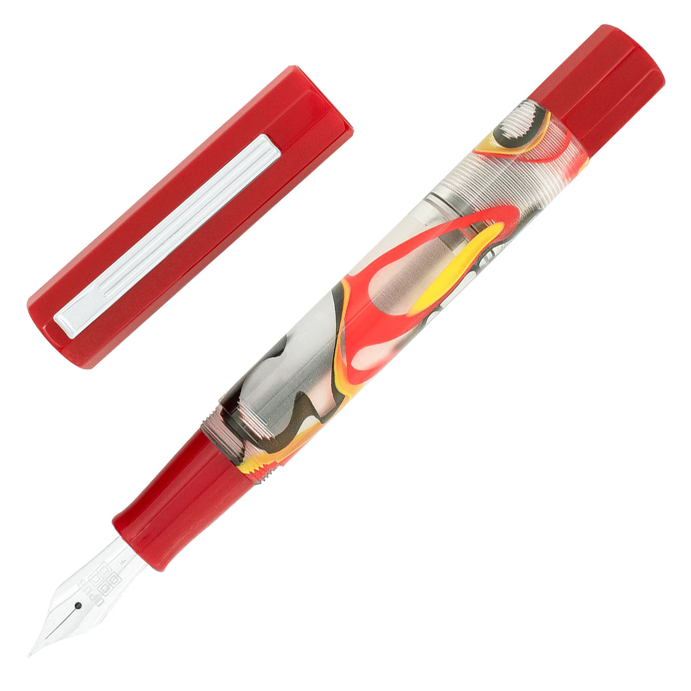 Opus 88 Flow Fountain Pen - Red 1