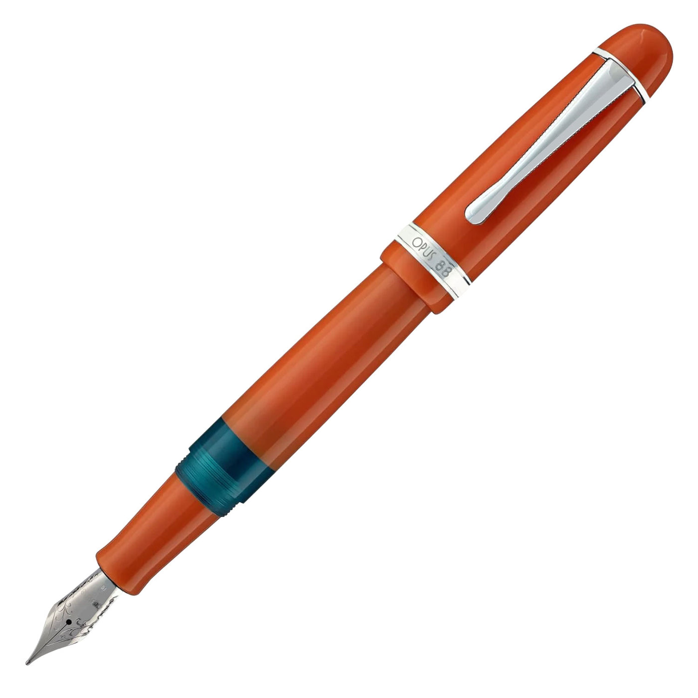 Opus 88 Jazz Fountain Pen - Solid Orange 1