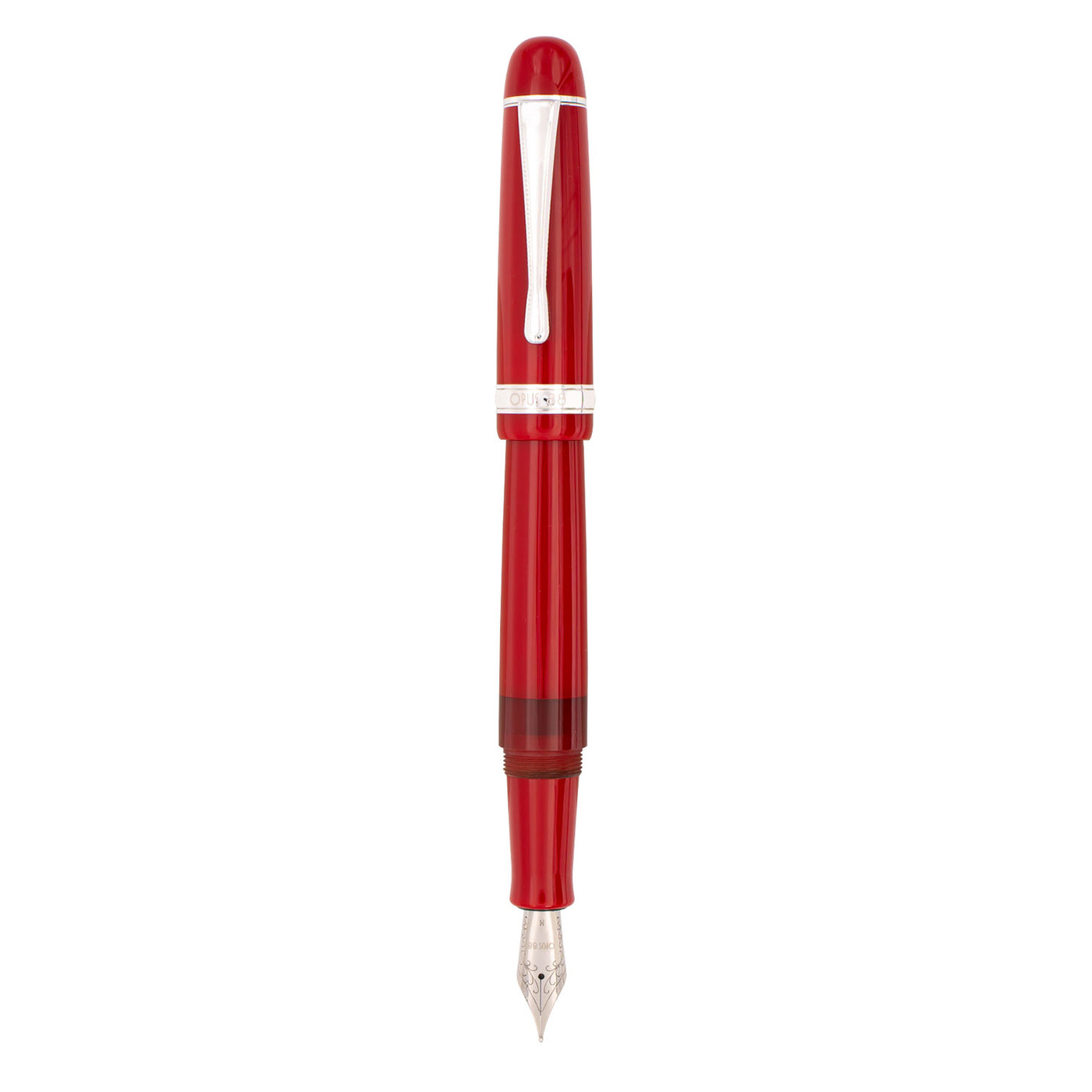Opus 88 Jazz Fountain Pen - Solid Red 2