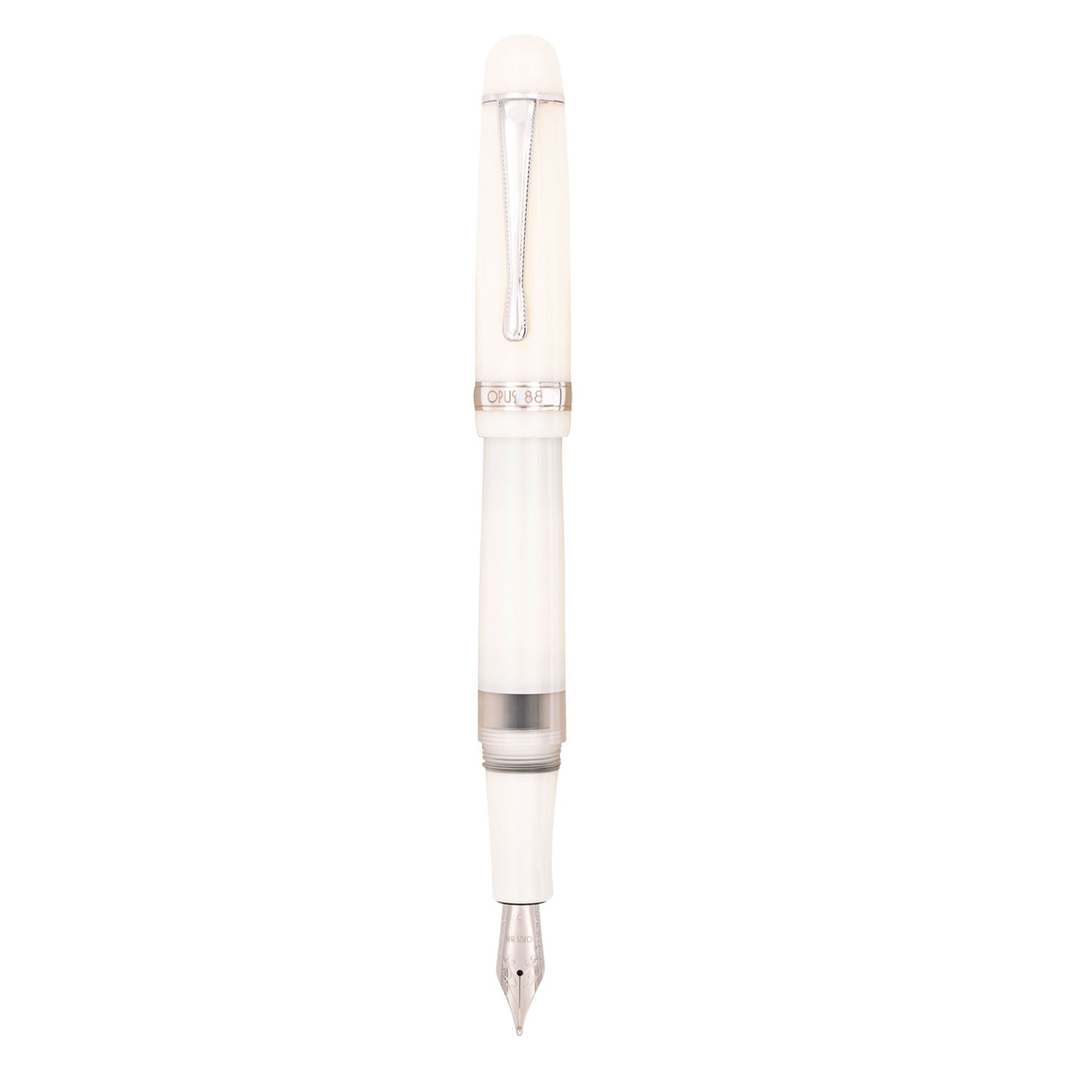 Opus 88 Jazz Fountain Pen - Solid White 2