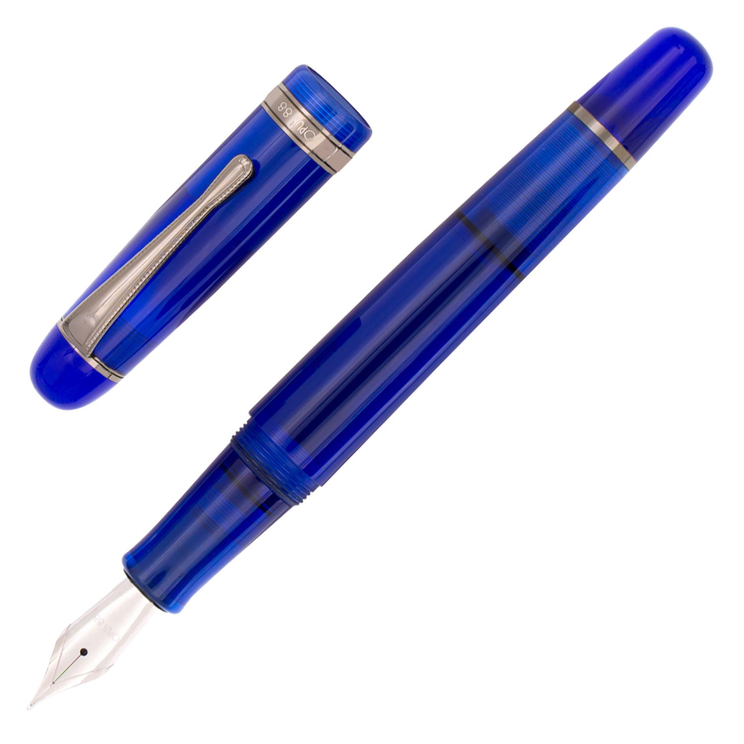 Opus 88 Jazz Fountain Pen - Transparent Blue – Makoba