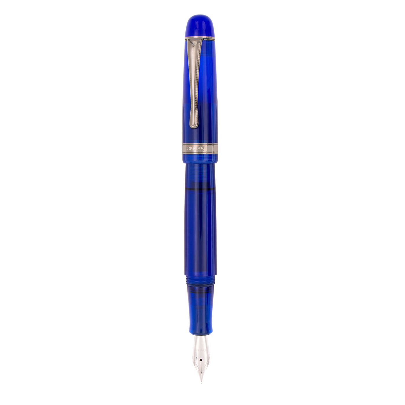 Opus 88 Jazz Fountain Pen - Transparent Blue 2