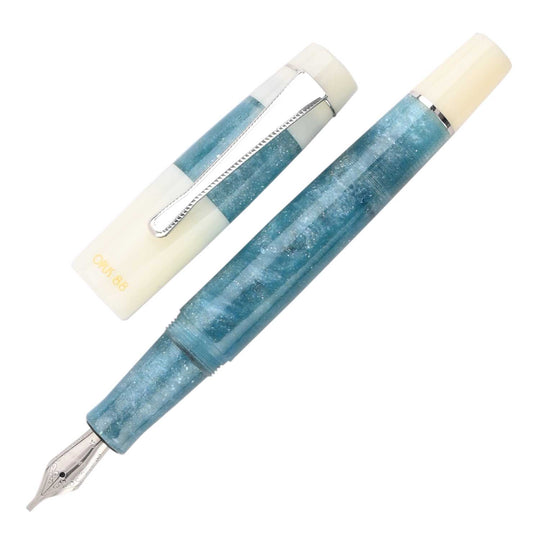 Opus 88 Koloro Fountain Pen - White & Blue