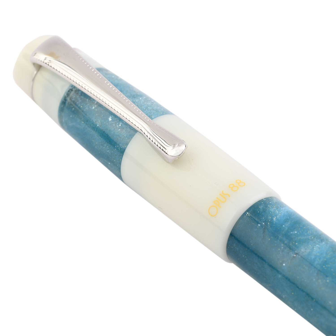 Opus 88 Koloro Fountain Pen - White & Blue 5