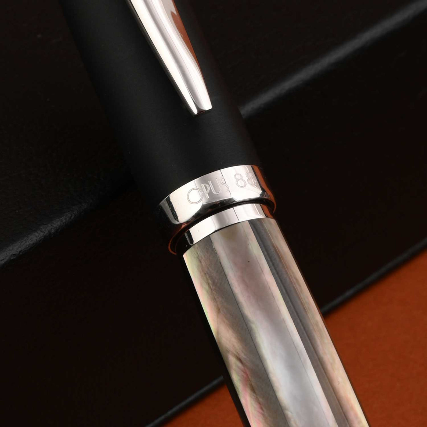 Opus 88 Shell Fountain Pen - Black Mother of Pearl 11