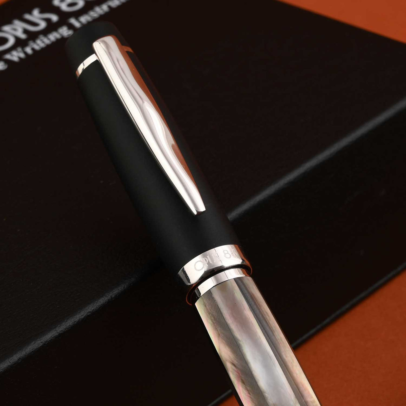 Opus 88 Shell Fountain Pen - Black Mother of Pearl 12