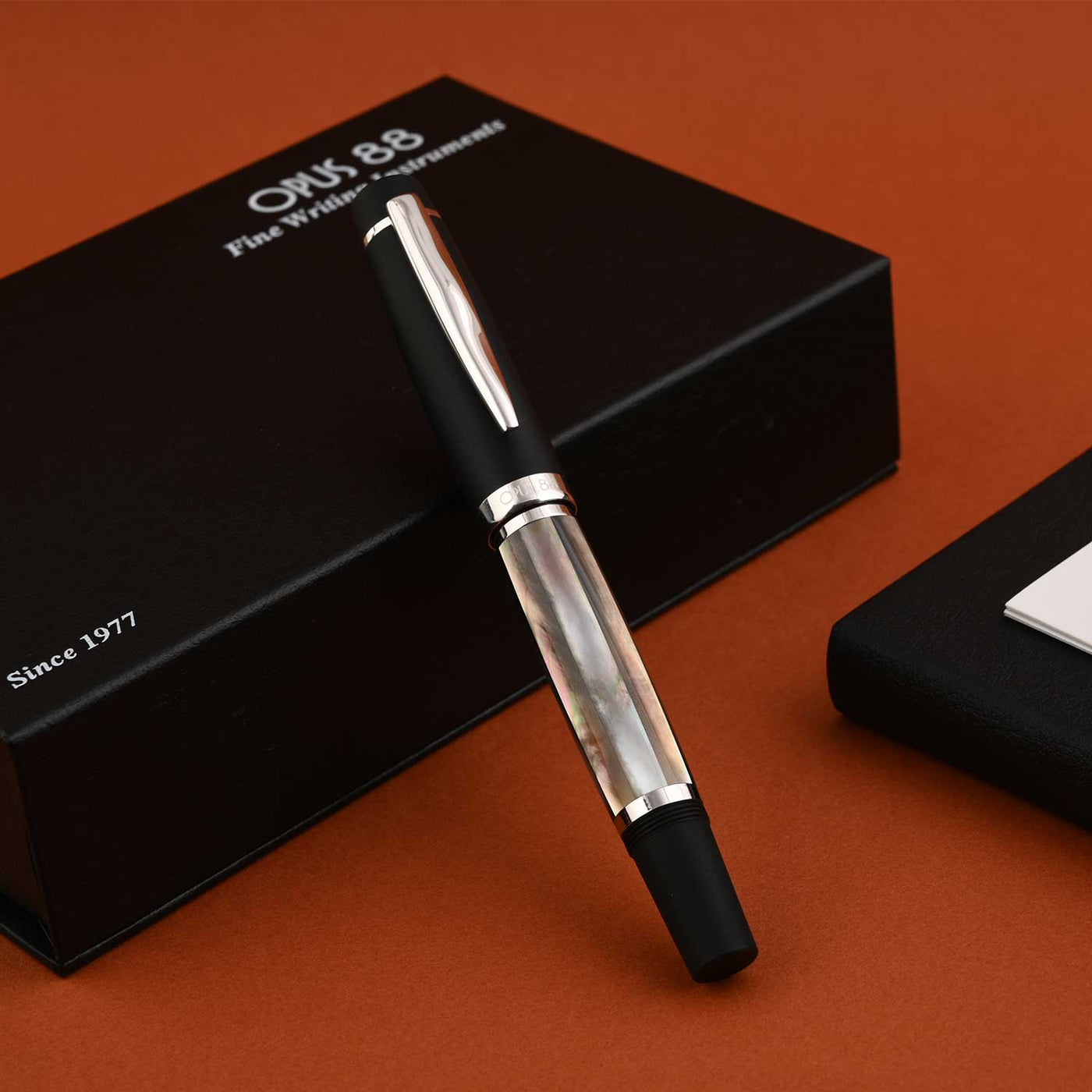 Opus 88 Shell Fountain Pen - Black Mother of Pearl 14
