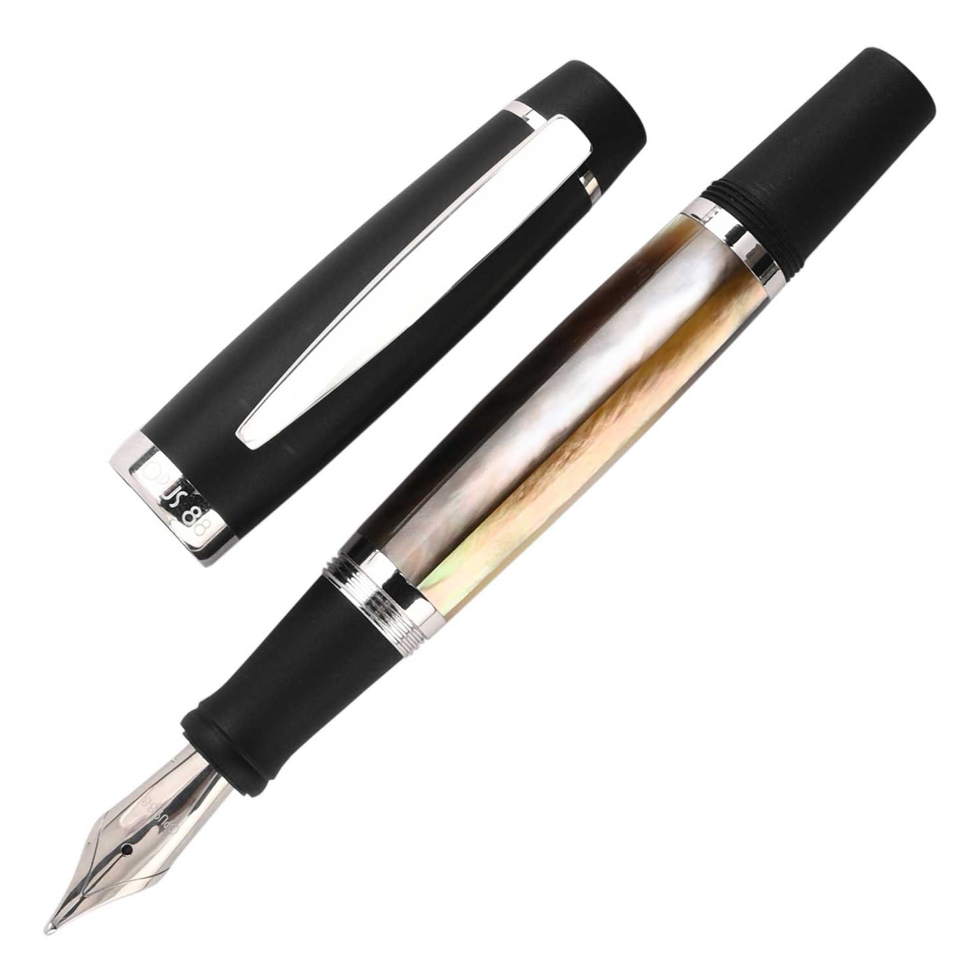 Opus 88 Shell Fountain Pen - Black Mother of Pearl 1