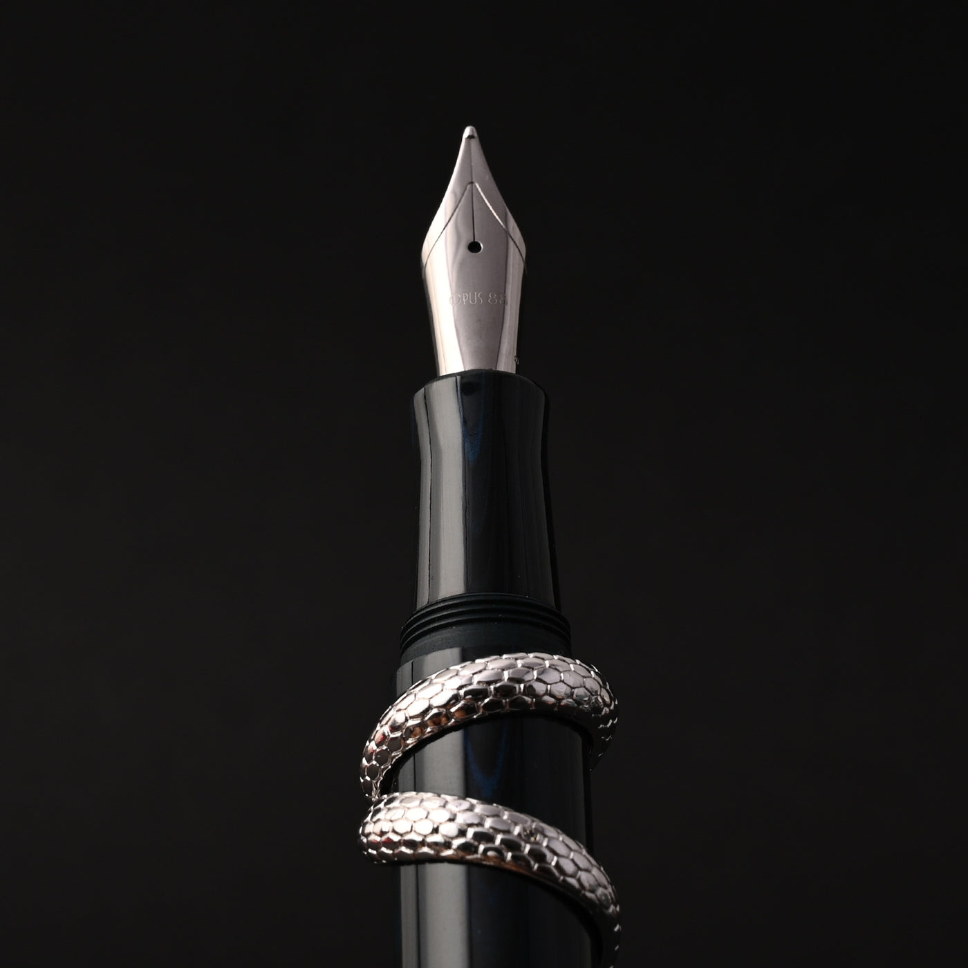 Opus 88 Zodiac Snake Fountain Pen - Black