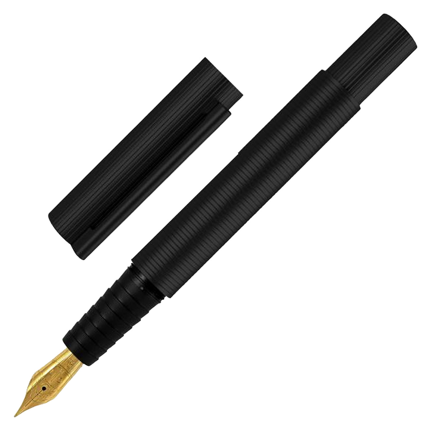 Otto Hutt Design 08 Fountain Pen - PVD Black 1