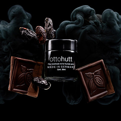 Otto Hutt Scented Black Night Dark Chocolate Ink Bottle, Black - 30ml