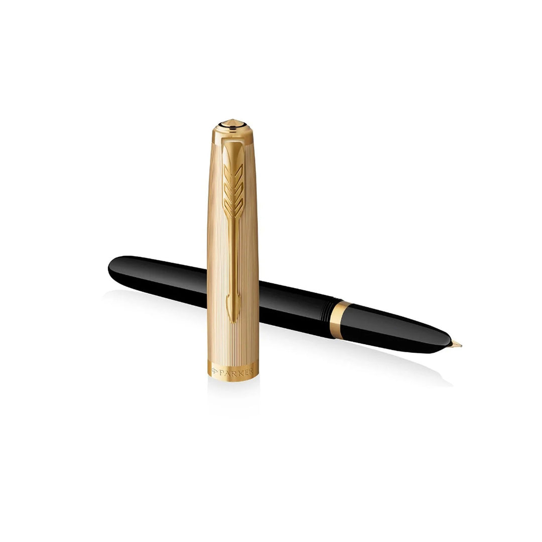 Parker 51 Deluxe Black GT Fountain Pen Buy Online at Makoba Parker