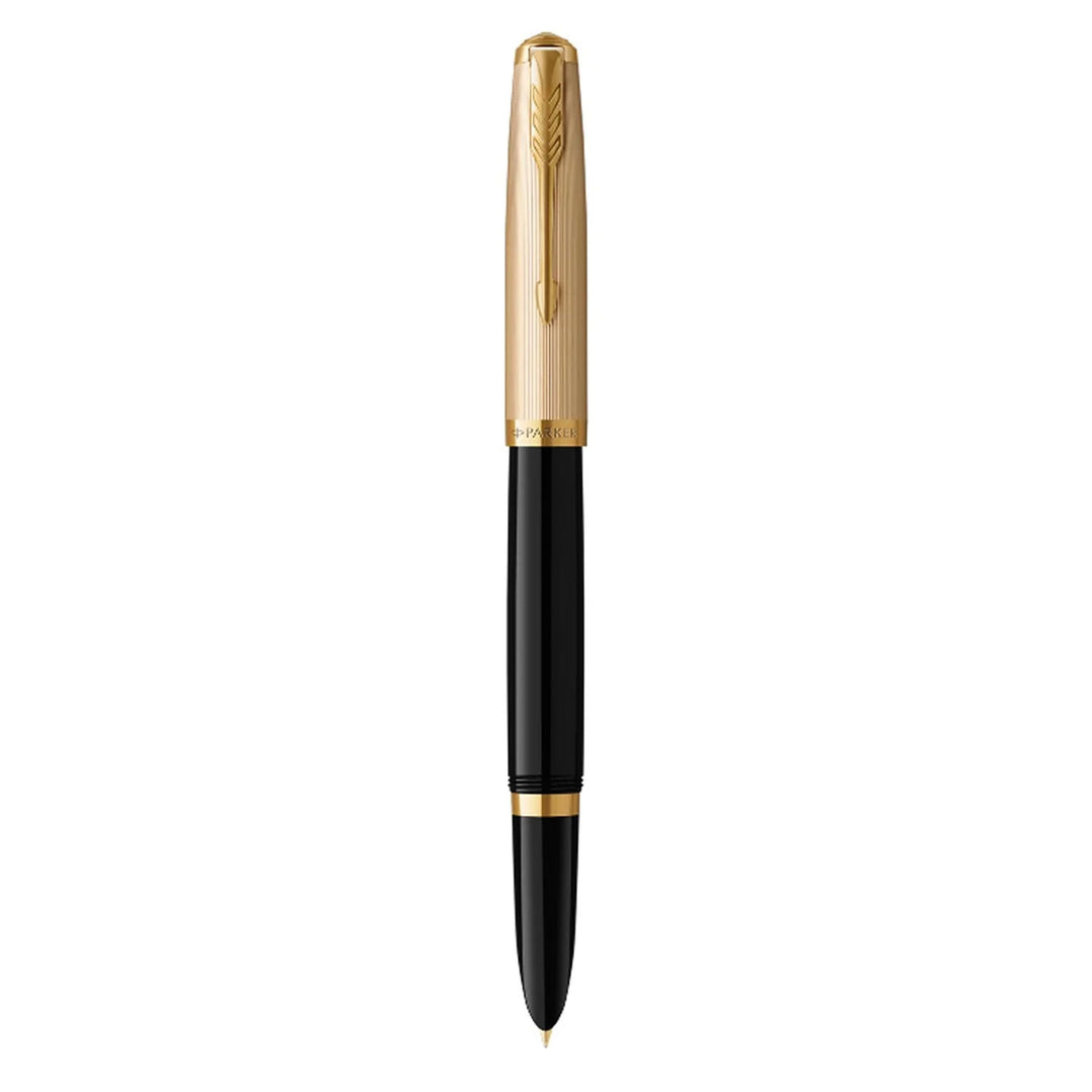 Parker 51 Deluxe Black GT Fountain Pen | Buy Online at