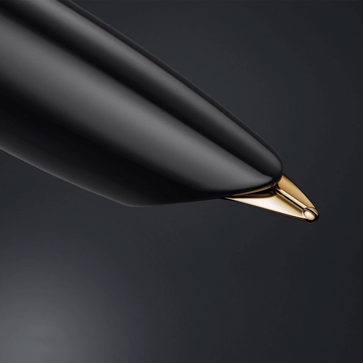 Parker 51 Deluxe Black GT Fountain Pen 18K Gold Plated Nib - Image 6