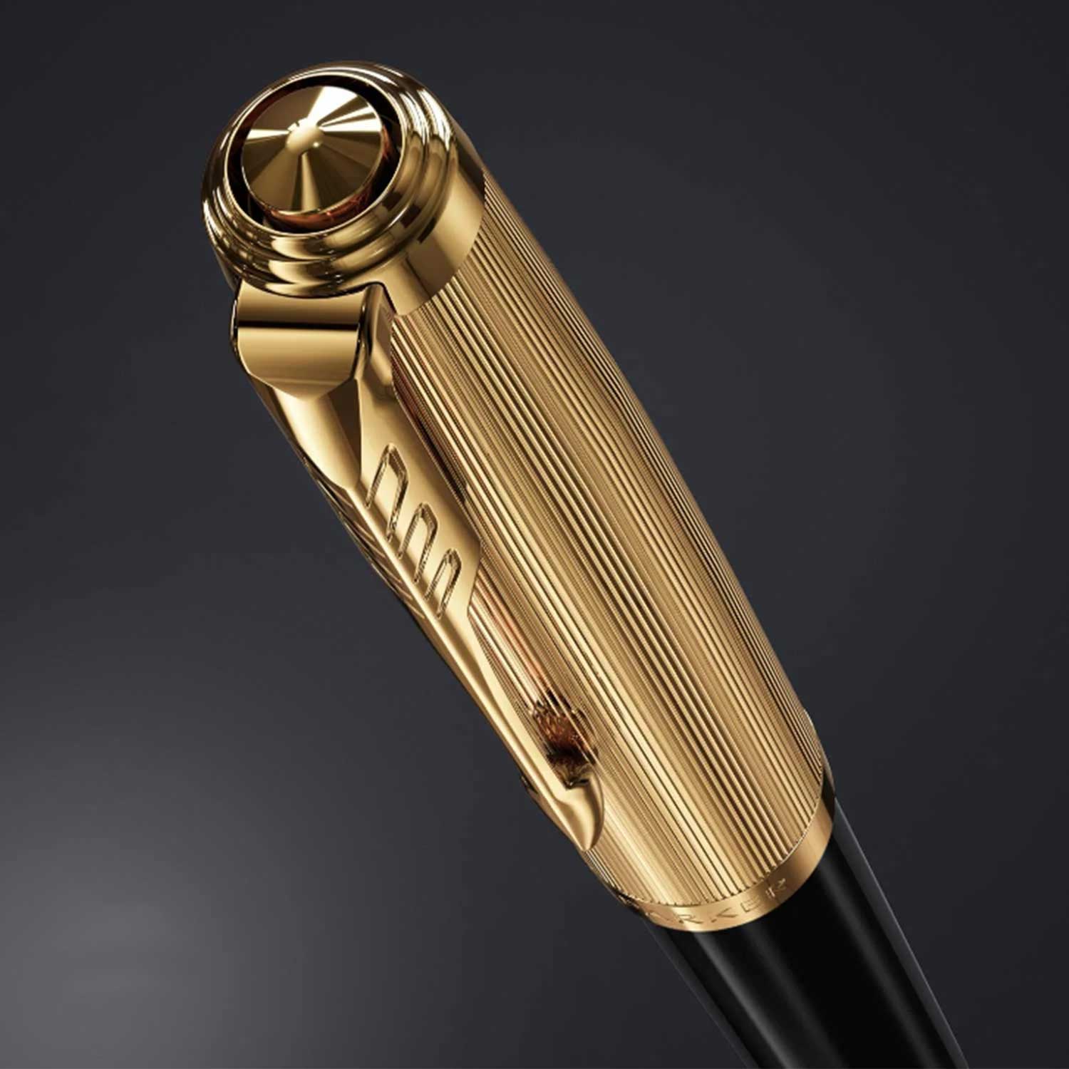 Parker 51 Deluxe Black GT Fountain Pen 18K Gold Plated Nib - Image 7