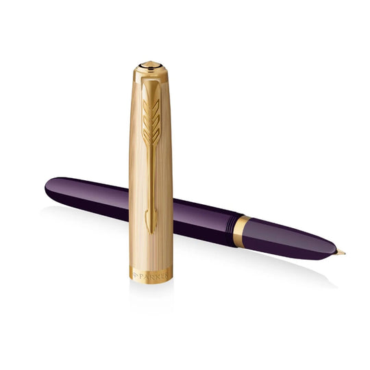 Parker 51 Fountain Pen - Deluxe Plum GT