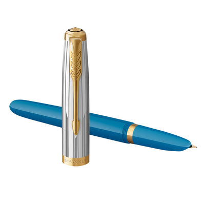 Parker 51 Premium Fountain Pen - Turquoise GT